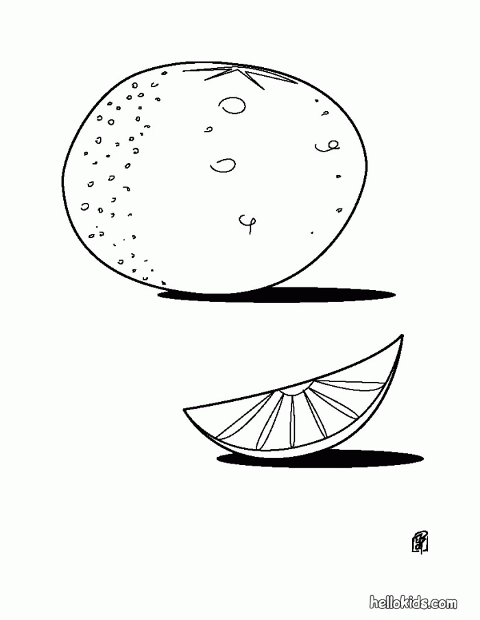 Plansa de colorat cu Fructe 205 16